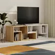 TV-bänk Hanah Home Glis Safir Ek Vit Spånskiva 145x44,8x35 cm - TV-bänkar - 8684283503100 - 2