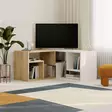 TV-bänk Hanah Home Glis Safir Ek Vit Spånskiva 145x44,8x35 cm - TV-bänkar - 8684283503100 - 3