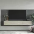TV-bänk Hanah Home Alfa Travertin Spånskiva 180x28,6x31,4 cm - TV-bänkar - 8684283800810 - 4