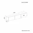 TV-bänk Hanah Home Alfa Travertin Spånskiva 180x28,6x31,4 cm - TV-bänkar - 8684283800810 - 1