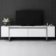 TV-bänk Hanah Home Yildiz Vit Silver Spånskiva 180x50x30 cm - TV-bänkar - 8684283557240 - 3