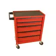 Verktygsvagn 5 lådor, stålram, låsbara hjul - Verktygsvagnar - 6438168119410 - 1