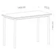 Skrivbord Hanah Home Viva Ek Spånskiva 140x78x55 cm - Skrivbord - 8684282573920 - 1