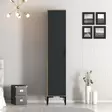 Garderob Hanah Home Kumsal S Valnöt Antracit Spånskiva 40x47,5x201,4 cm - Garderober - 8684282088820 - 2