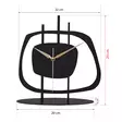 Dekorativ Klocka Aberto Design Pietra Svart Metall 21x23 cm - Klockor - 8683742881940 - 4