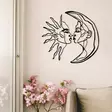 Väggdekor Metall Wallity Svart Metall 52x47,5 cm - Dekorationer, prydnadsföremål - 8683742940050 - 2