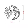 Väggdekor Metall Wallity Svart Metall 52x47,5 cm - Dekorationer, prydnadsföremål - 8683742940050 - 6