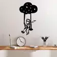 Väggdekor Metall Wallity The Little Prince Svart Metall 34x62 cm - Dekorationer, prydnadsföremål - 8684282140740 - 2