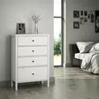 Byrå Hanah Home FRN10023 Trä Vit Spånskiva MDF 77x112x40 cm - Byråer och skåp - 8684283029570 - 2