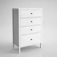 Byrå Hanah Home FRN10023 Trä Vit Spånskiva MDF 77x112x40 cm - Byråer och skåp - 8684283029570 - 7