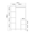 Garderob Hanah Home Leva Hedera Jungle Furu Spånskiva 120x189x48 cm - Garderober - 8683743421930 - 4