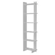 Bokhylla Hanah Home White Vit Spånskiva 468x170x213 cm - Bokhyllor - 8681181613320 - 3