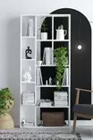 Bokhylla Hanah Home Uranüs Vit Spånskiva 75x170x18 cm - Bokhyllor - 8683743015870 - 2