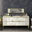 Konsolbord Hanah Home Frida Vit Spånskiva 180x72x46 cm - Byråer och skåp - 8682870664760 - 2