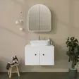 Badrumsskåp Hanah Home Hope White Hardboard 12x45x50 cm - Badrumsmöbler - 8683742873310 - 5