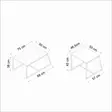 Soffbord Hanah Home Minimal Vit Spånskiva 75x38x50 cm - Soffbord - 8683743316120 - 13