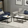 Soffbord Hanah Home Minimal Vit Spånskiva 75x38x50 cm - Soffbord - 8683743316120 - 8