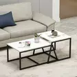 Soffbord Hanah Home Minimal Vit Spånskiva 75x38x50 cm - Soffbord - 8683743316120 - 2