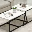 Soffbord Hanah Home Minimal Vit Spånskiva 75x38x50 cm - Soffbord - 8683743316120 - 9