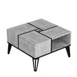 Soffbord Hanah Home Nirvana Crystal Vit Svart Spånskiva 71,8x43,8x71,8 cm - Soffbord - 8683743945320 - 1