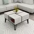 Soffbord Hanah Home Nirvana Crystal Vit Svart Spånskiva 71,8x43,8x71,8 cm - Soffbord - 8683743945320 - 3