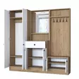 Hallmöbel Hanah Home P6 M3 Vit Valnöt Spånskiva 179,4x182,8x37,5 cm - Hallskåp - 8683743764570 - 10