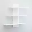 Vägghylla Hanah Home Lale Vit Spånskiva 111x90x20 cm - Vägghyllor - 8682870163010 - 4