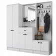 Hallmöbel Hanah Home M2 1558 Vit Spånskiva 179,4x182,8x37,3 cm - Möbler - 8681875885200 - 6
