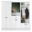 Hallmöbel Hanah Home M2 1558 Vit Spånskiva 179,4x182,8x37,3 cm - Möbler - 8681875885200 - 1
