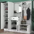 Hallmöbel Hanah Home M2 1558 Vit Spånskiva 179,4x182,8x37,3 cm - Möbler - 8681875885200 - 8