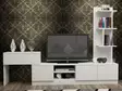 TV-bänk Hanah Home White Vit Spånskiva 120x38x29,5 cm - TV-bänkar - 8681181979990 - 2