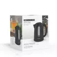 Elektrisk vattenkokare | 1,7 l | 2200 W | 360° vridbar bas | Dolt värmeelement | Torrkokningsskydd | Svart - Kaffebryggare och vattenkokare - 5707160020040 - 69