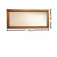 Spegel Hanah Home 11050CV Valnöt Massiv Furu 110x50x3 cm - Speglar - 8681875708400 - 1