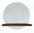 Spegel Hanah Home Sunset Valnöt Massiv Furu 70x70x0,4 cm - Speglar - 8681875708530 - 1