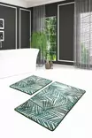 Badrumsmatta Set Mijölnir Flerfärgad 100% Polyester Antibakteriell Halkfri 50x60 cm & 60x100 cm - Badrumsmattor och våtrumsmattor - 8681875588590 - 2