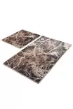 Badrumsmatta Set Mijölnir Flerfärgad 100% Polyester Antibakteriell Halkfri 50x60 cm & 60x100 cm - Badrumsmattor och våtrumsmattor - 8681875588620 - 1
