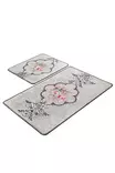 Badrumsmatta Set Mijölnir Flerfärgad 100% Polyester Antibakteriell Halkfri 50x60 cm & 60x100 cm - Badrumsmattor och våtrumsmattor - 8681875897920 - 1