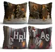 Prydnadskudde Set Aberto Design NYXMAS22 Flerfärgad Bomull Polyester 43x43 cm - Prydnadskuddar - 8683342388320 - 1
