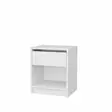 Sängbord Hanah Home Sheridan Vit Spånskiva 44,6x35,9x52,8 cm - Nattduksbord - 8683743120000 - 1