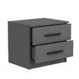 Sängbord Hanah Home Kale Antracit Spånskiva 50x40x47 cm - Nattduksbord - 8683742567370 - 6