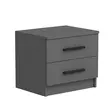 Sängbord Hanah Home Kale Antracit Spånskiva 50x40x47 cm - Nattduksbord - 8683742567370 - 1