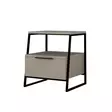 Sängbord Hanah Home Pal Ljus Mocca Spånskiva 45x50x40 cm - Nattduksbord - 8681875520910 - 1