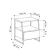 Sängbord Hanah Home Pal Ljus Mocca Spånskiva 45x50x40 cm - Nattduksbord - 8681875520910 - 4
