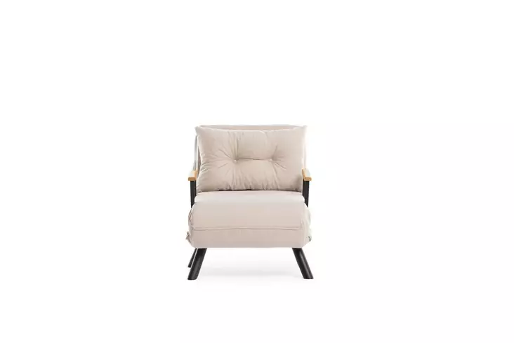 1-sits bäddsoffa, kräm, 175 cm bred bädd, hållbar, mångsidig - Soffor - 8684282192770 - 1