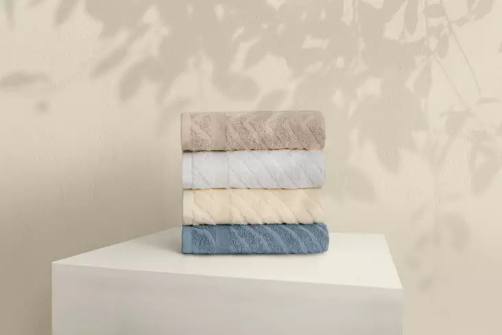 Tvätthandduk Set Mijölnir Flerfärgad 100% Bomull 50x90 cm 4 Delar - Handdukar - 8683743314690 - 1