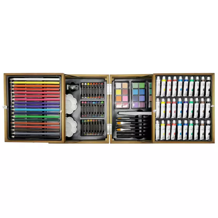 Taiteijasalkku puinen 180-osainen - Konstnärsportföljer - 6438014268620 - 1