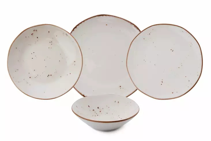 Matsservis Hermia Cream Porslin 24 Delar - Serveringsfat - 8684283655120 - 1