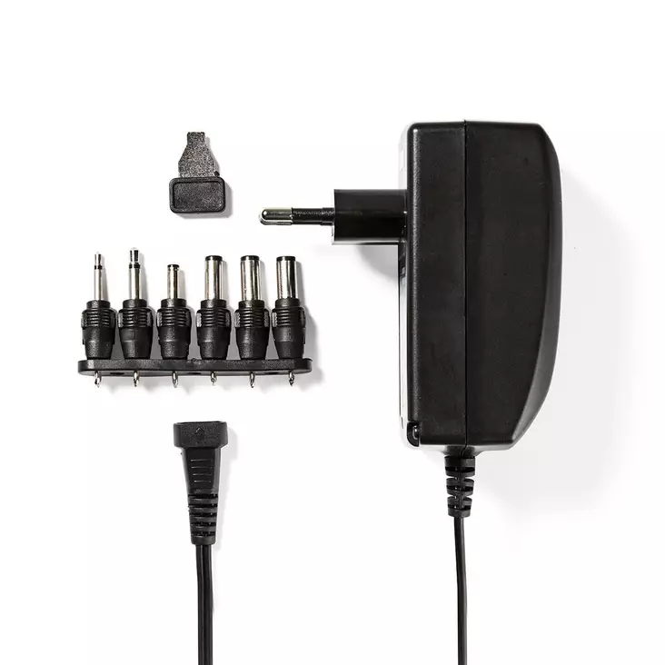 Universal nätadapter | 27 W | 3 - 12 V DC | 1.80 m | 2.25 A A | 6 plug(s) | Svart - Allmänna strömförsörjningar och adaptrar - 5412810267170 - 1