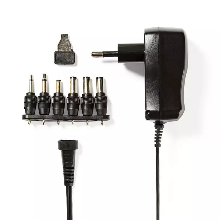 Universal nätadapter | 7.20 W | 3 - 12 V DC | 1.80 m | 1.0 A A | 6 plug(s) | Svart - Allmänna strömförsörjningar och adaptrar - 5412810267200 - 1