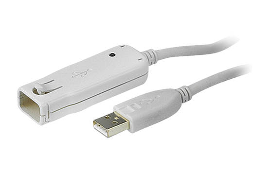 Aktiv USB 2.0 förlängningskabel USB A hane - USB A hona 12 m Elfenben - Dator och nätverk - AT-UE2120 - 1